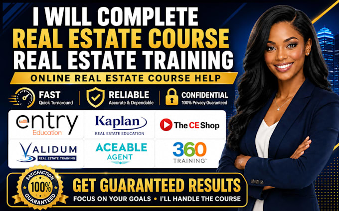 do online course, real estate course ,real estate training