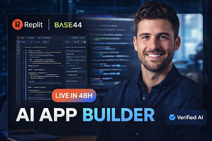 build ai web app with replit agent and base44
