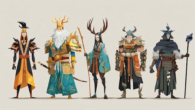 design unique 2d game characters