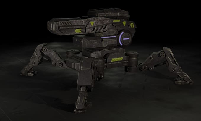 do sci fi 3d model for games and animations