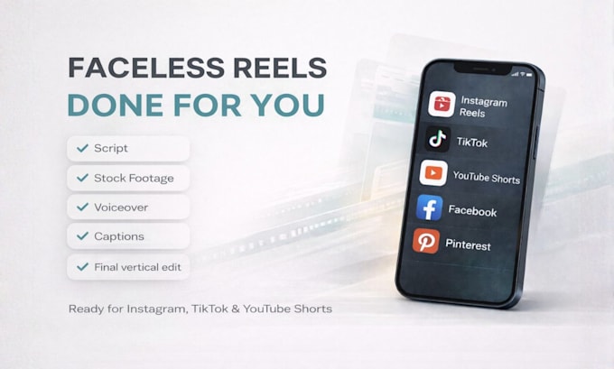 create faceless reels with script voiceover and captions