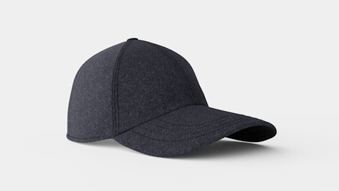 3d cap modeling, 3d trucker cap and custom hat, 3d rendering