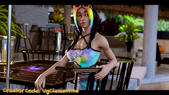 create a   fortnite thumbnail or poster