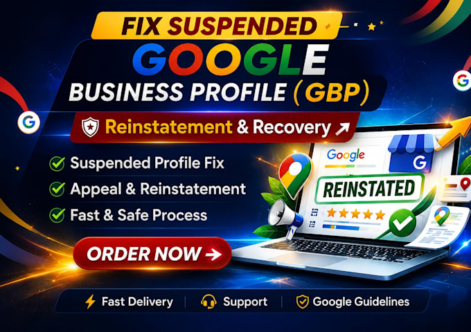 reinstate suspended or disabled google business profile