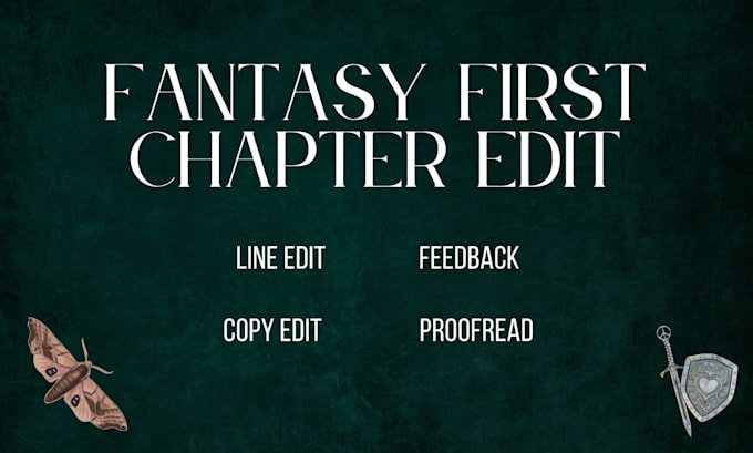 line edit your fantasy novel first chapter