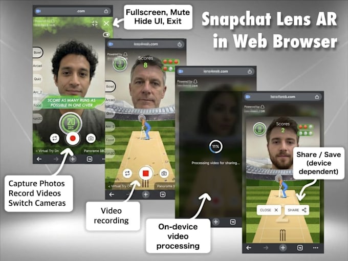 create an ar camera effect for web
