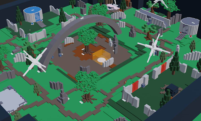 design roblox 3d game worlds and assets
