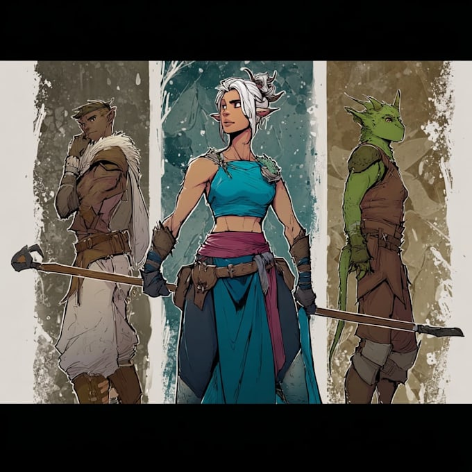 Draw your dnd character art by Mienkerk | Fiverr