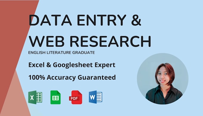 be your professional virtual assistant for data entry and excel tasks