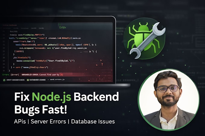 fix node js backend bugs and errors