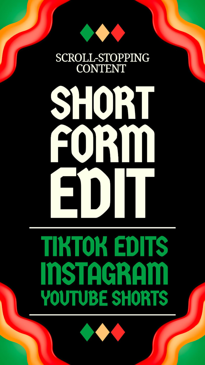 short form editing for tiktok, instagram, youtube, ugc style