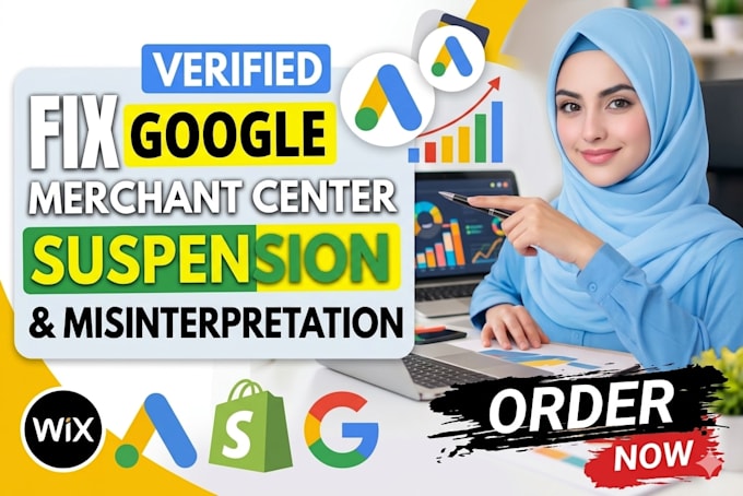 fix google merchant center suspension and misrepresentation