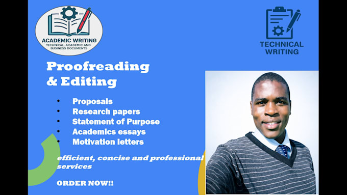 proofread and edit your technical reports and proposals