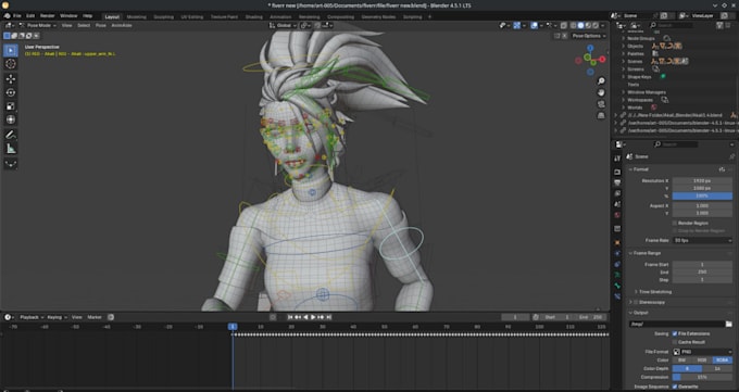 make blender animation with your 3d character