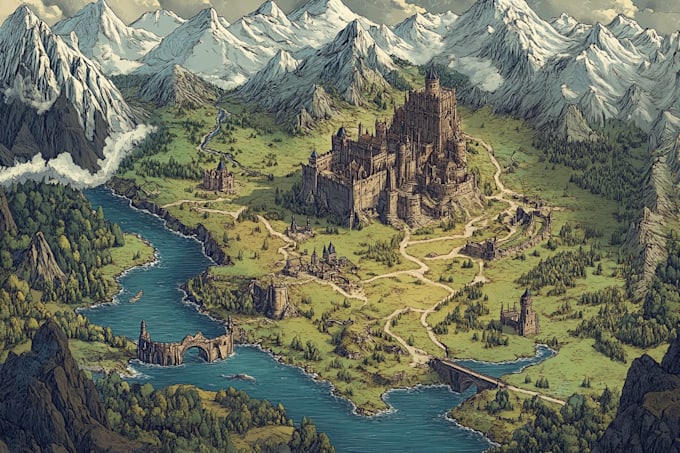 do amazing fantasy dnd map