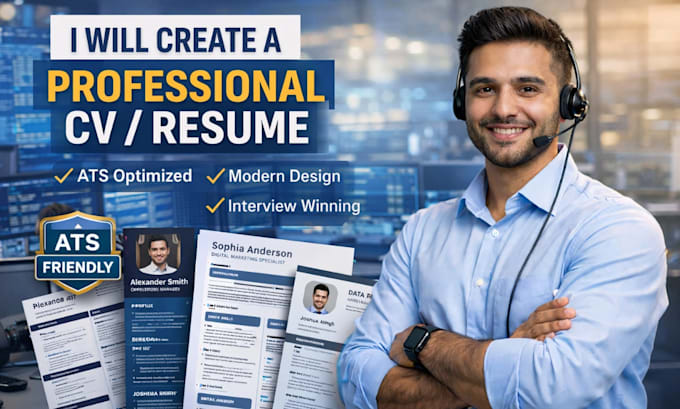 create a professional ats friendly CV and resume