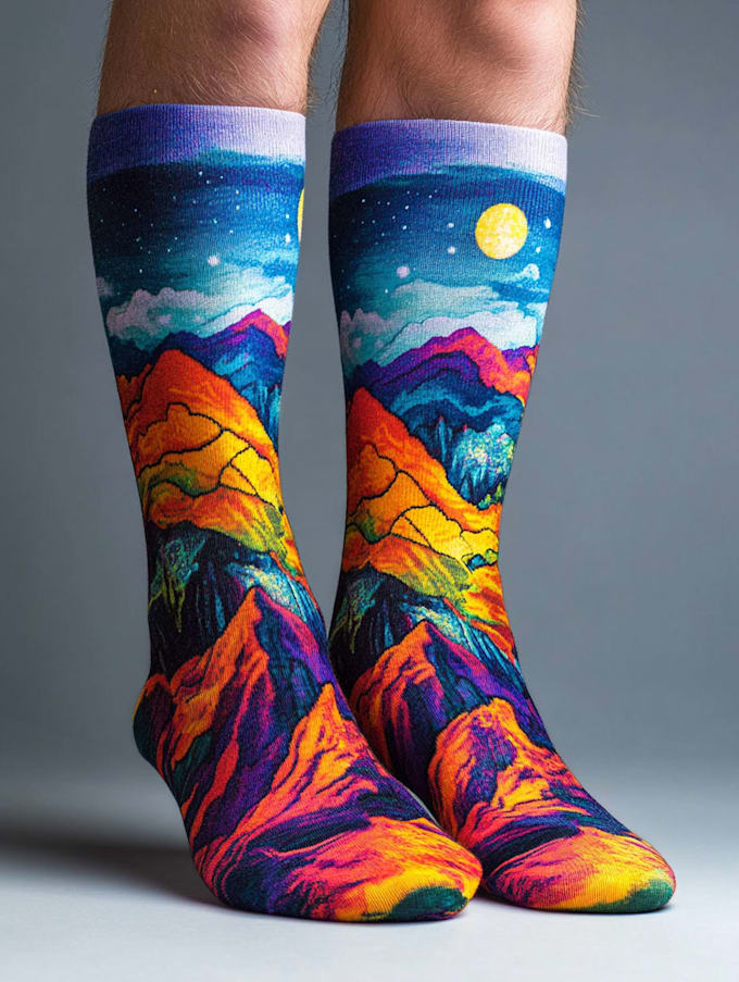 design custom and unique socks design