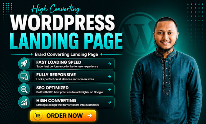 design high converting wordpress landing page