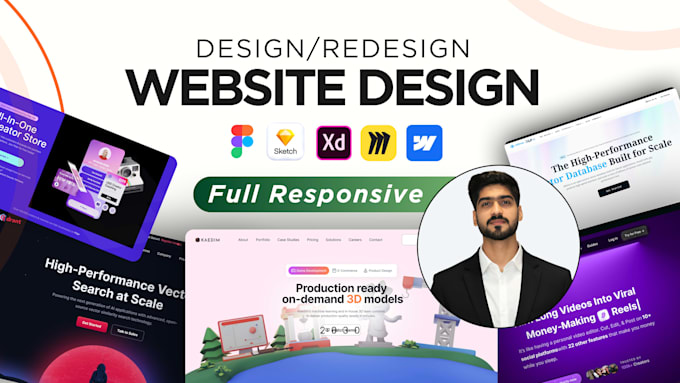 Design saas, business website ui ux in figma with prototype by Reach ...