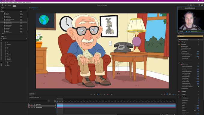 create a bold, cartoon style animation using adobe character animator