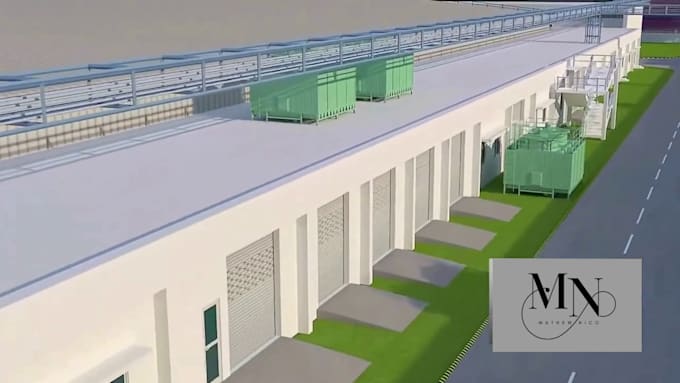 create  3d industrial animation, factory walkthrough, machinery animation