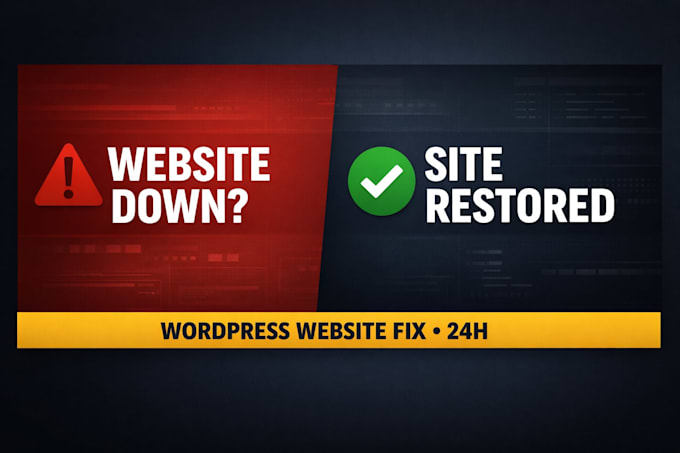 fix wordpress issues, errors and website down fast