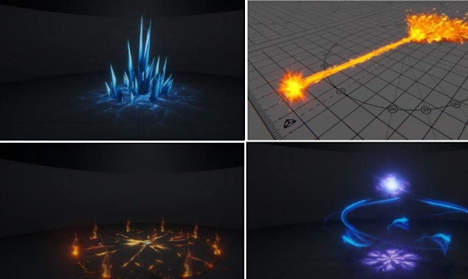 create eye catching unity vfx, unity particle system for your unity 2d, 3d game