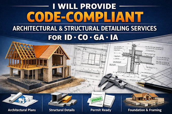 Provide code compliant architectural and structural detailing services ...