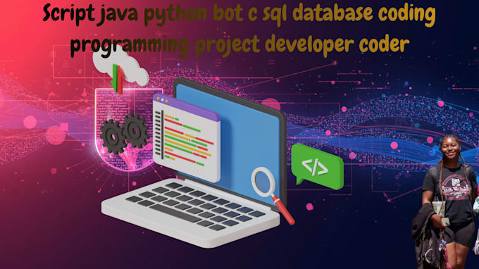 script java python bot c sql database coding programming project developer coder