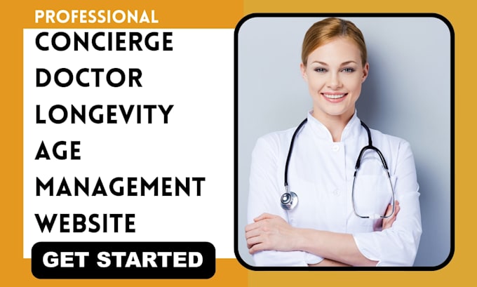 design concierge doctor, age management, longevity therapy website
