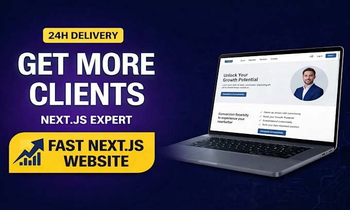 develop a fast next js website and deploy it on vercel