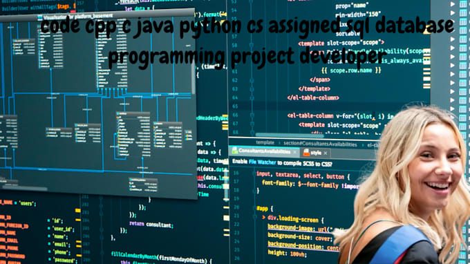 code cpp c java python cs assigned sql database programming project developer