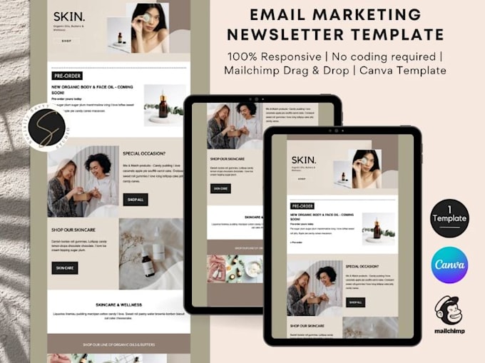 do email template design, klaviyo setup beehiiv newsletter langing page