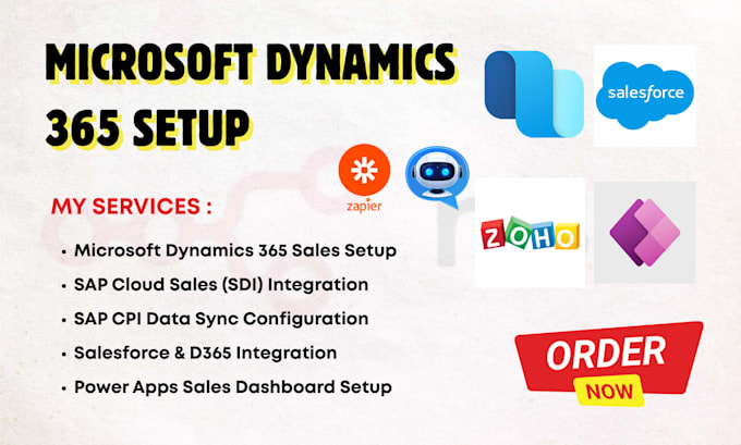 setup microsoft dynamics 365 sdi sap cpi d365 power bi b2b azure apps salesforce