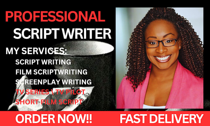 be your script writer for screenplay, screenwriting, stage play, movie script