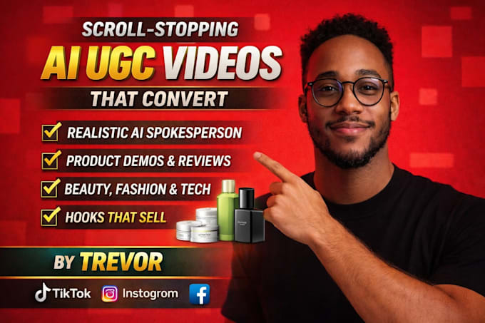 Create realistic ai ugc video ads, ugc video ads, for tiktok, instagram ...