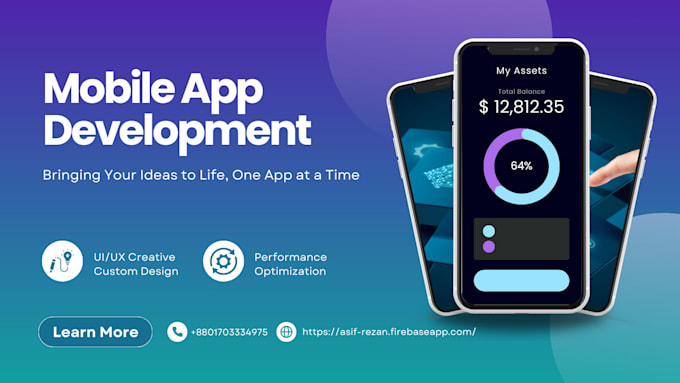 develop a professional flutter hybrid mobile app for android and ios