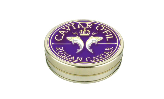 creating glamorous classic logo for a caviar brand