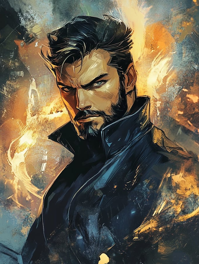 superhero character for comics