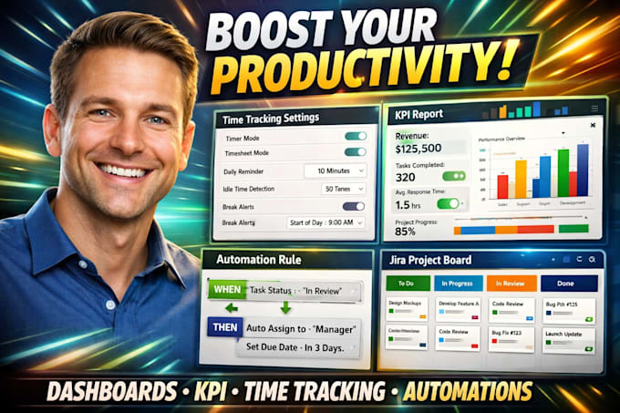 configure jira time tracking and productivity reporting system