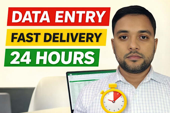 be your professional virtual assistant for data entry