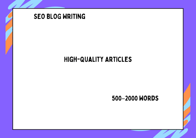 do SEO writing, blog writing