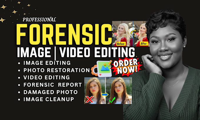 do forensic image and video enhancement, license plate, upscale image, denoise