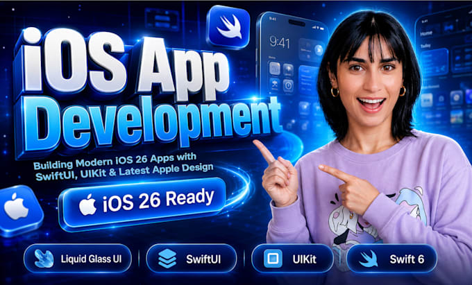 create a iphone or ipad app with swiftui and ios 26 design
