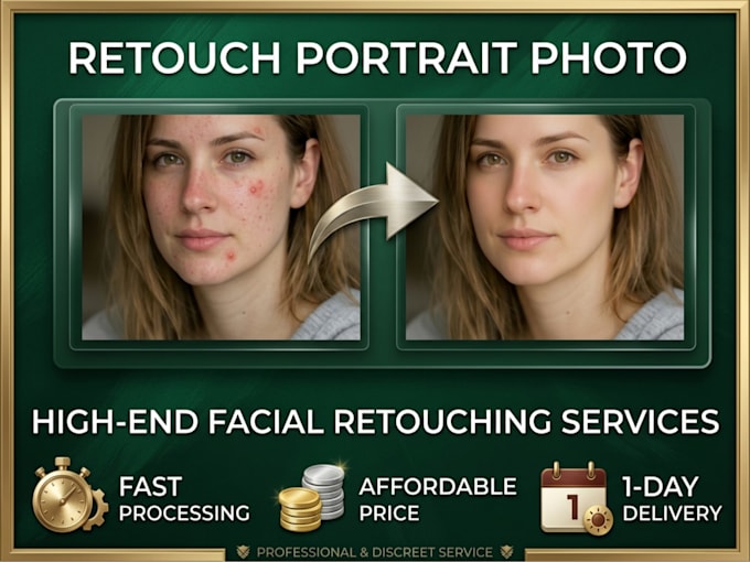 retouch your portrait foto