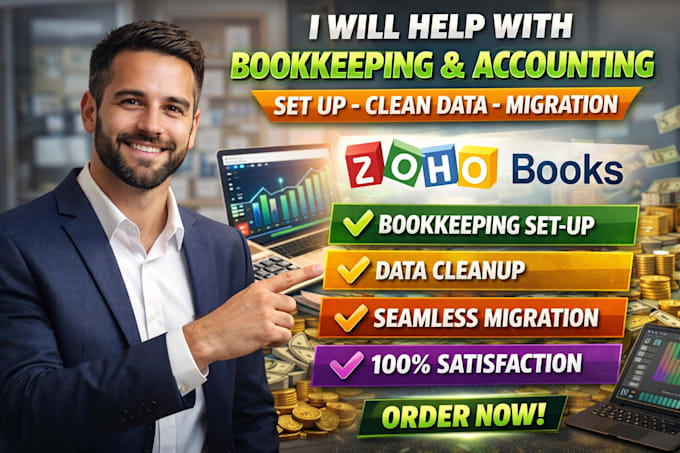 do setup clean up migration and bookkeeping on zoho books