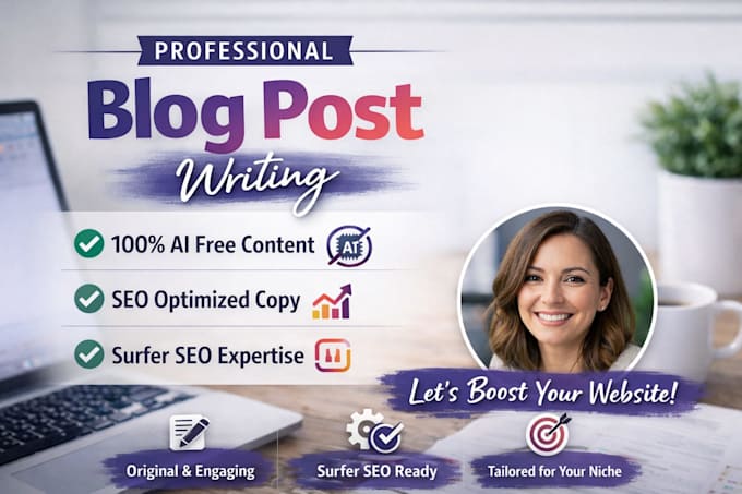 write ai free blog post for your website using surfer SEO