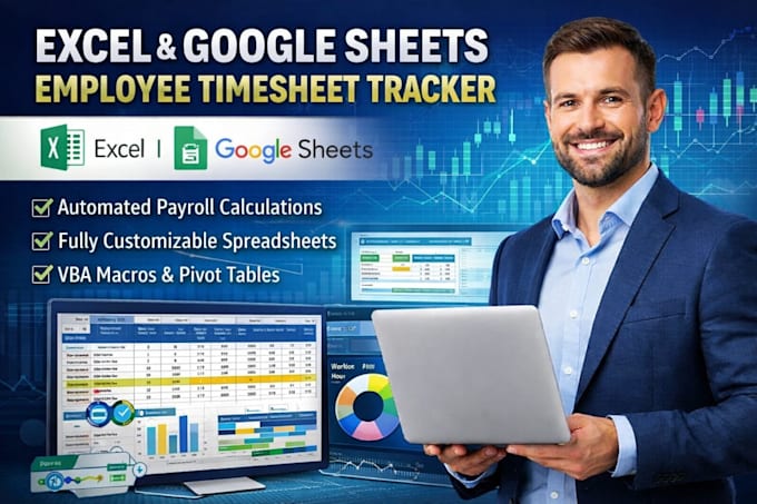 excel google employee timesheet tracker vba pivot tables templates spreadsheet