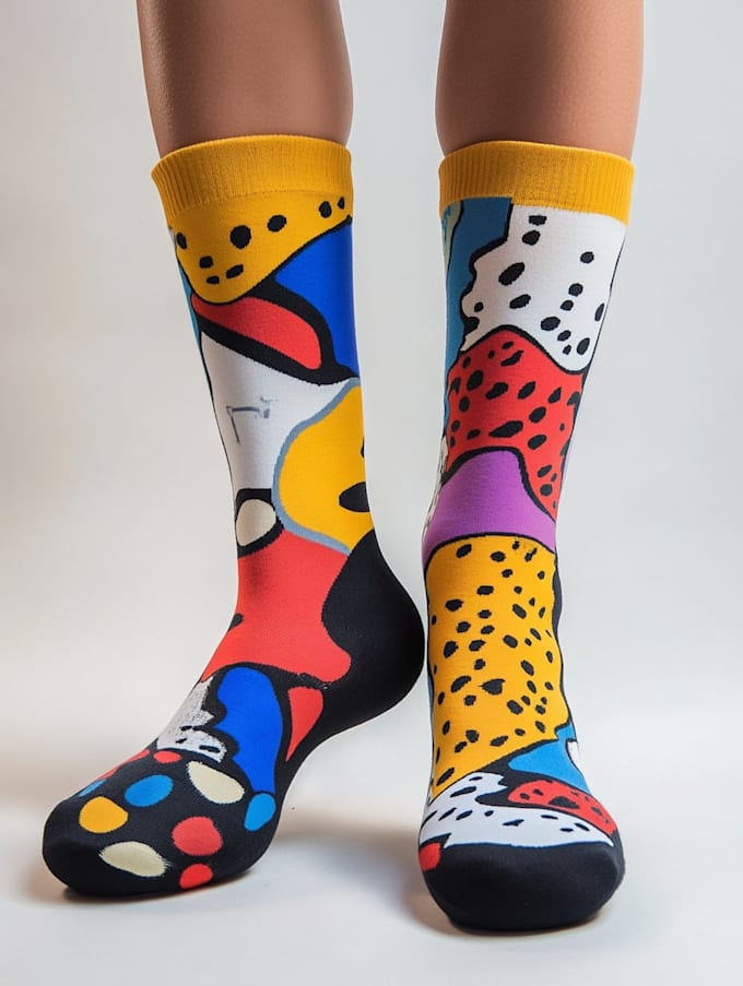 do sublimation all type of unique socks design and patterns