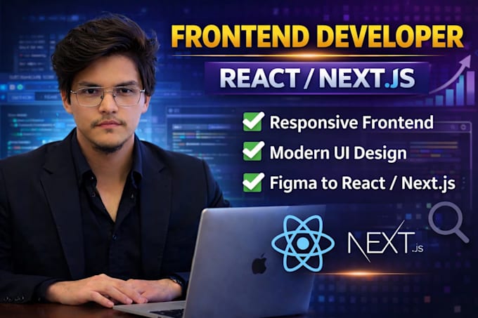 Be your professional frontend developer for responsive web app using ...